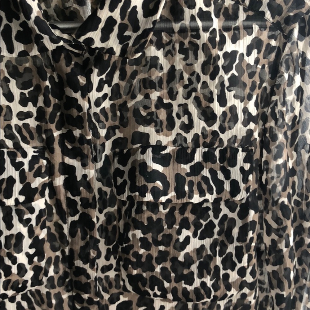 New French Connection Leopard Print Button Down B… - image 3